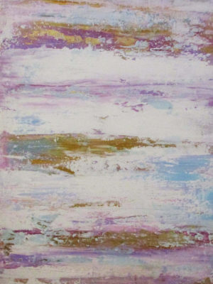 Jane Heyes Art Soft stripe Pink Lilac Blue 50x70