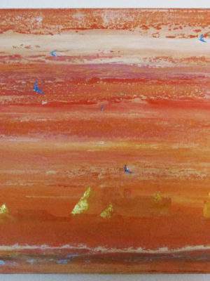 Sunset Cite with Swallows 120x80