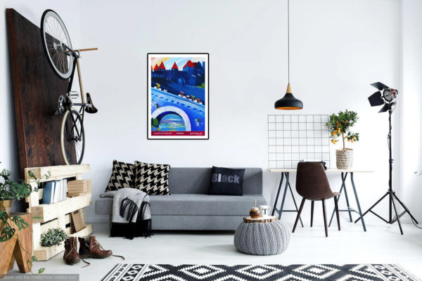 tour-de-france-print-situ-jane heyes art carcassonne
